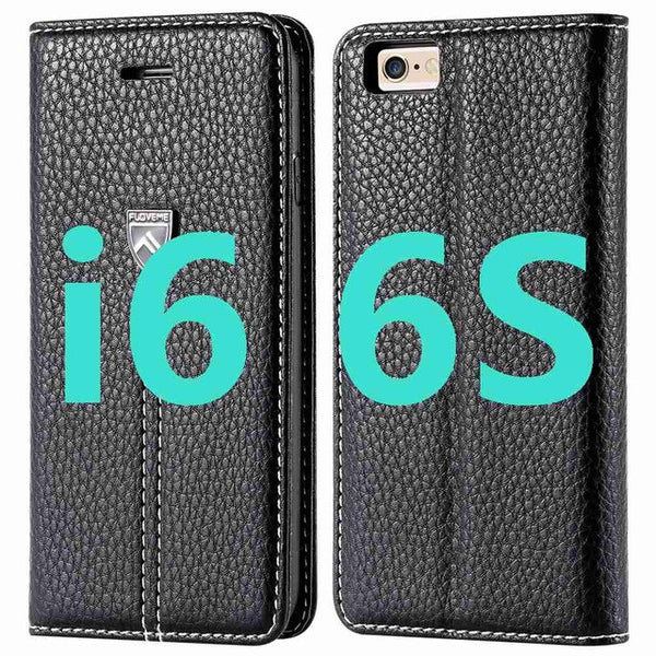 FLOVEME Brand Luxury Magnetic Flip Leather Case For iPhone 7 7 Plus 6 6s Plus Cases Wallet Flip Holder Cover For iPhone 7 6 Plus