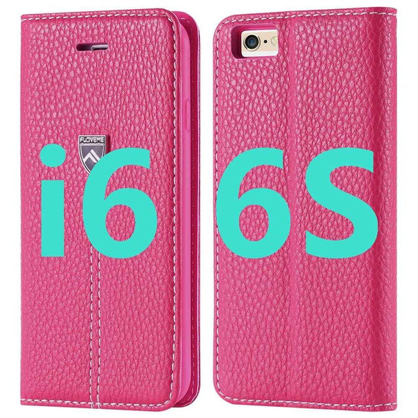 FLOVEME Brand Luxury Magnetic Flip Leather Case For iPhone 7 7 Plus 6 6s Plus Cases Wallet Flip Holder Cover For iPhone 7 6 Plus