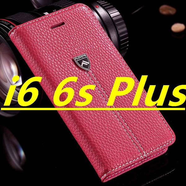 FLOVEME Brand Luxury Magnetic Flip Leather Case For iPhone 7 7 Plus 6 6s Plus Cases Wallet Flip Holder Cover For iPhone 7 6 Plus