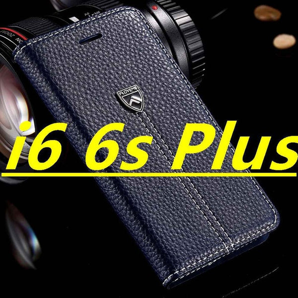 FLOVEME Brand Luxury Magnetic Flip Leather Case For iPhone 7 7 Plus 6 6s Plus Cases Wallet Flip Holder Cover For iPhone 7 6 Plus