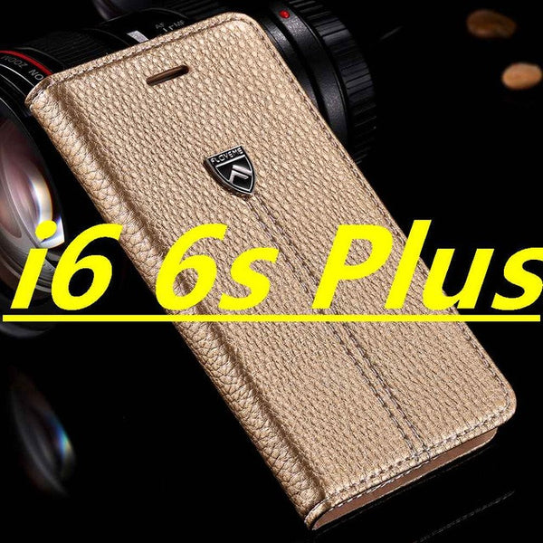 FLOVEME Brand Luxury Magnetic Flip Leather Case For iPhone 7 7 Plus 6 6s Plus Cases Wallet Flip Holder Cover For iPhone 7 6 Plus