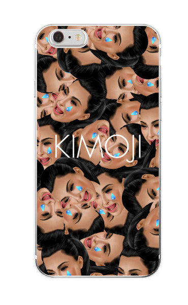 Kimoji Kim Kardashian kanye west north kylie jenner Soft TPU Phone Case Cover Coque For iPhone 7Plus 7 6 6S 5 5S SE 5C 4 4S