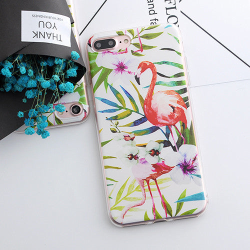 TPU Phone Cases for iphone 5s 5 SE 6 6s 6plus Flower Daisy Plants Fruit Cactus Leaves Pattern For iphone 7 Case For iphone 7plus