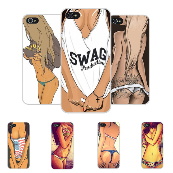 sexy girl hard black For iphone 4 4s 5 5s SE cases new design  cell phone cases back covers for iphone