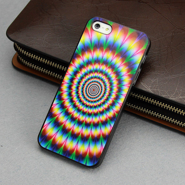 Beautiful Rainbow Retro Style Hard Back Cover Case For Iphone 5 5s 4 4s SE  High quality luxury caso for iPhone5 5s 6 6s case