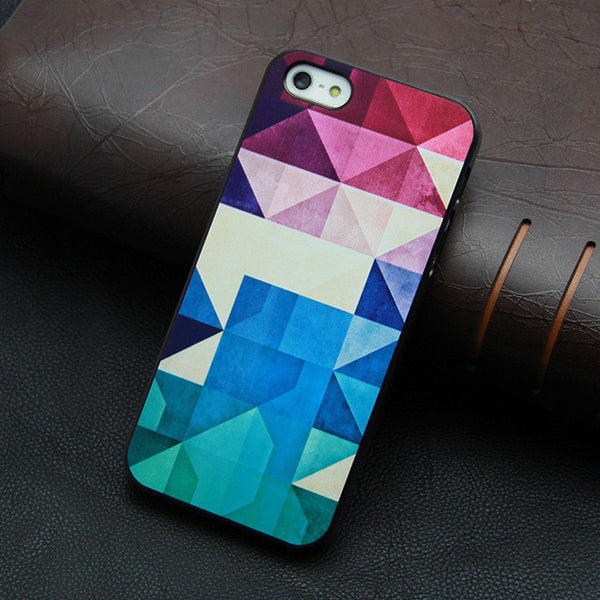 Beautiful Rainbow Retro Style Hard Back Cover Case For Iphone 5 5s 4 4s SE  High quality luxury caso for iPhone5 5s 6 6s case