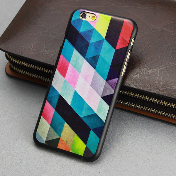 Beautiful Rainbow Retro Style Hard Back Cover Case For Iphone 5 5s 4 4s SE  High quality luxury caso for iPhone5 5s 6 6s case