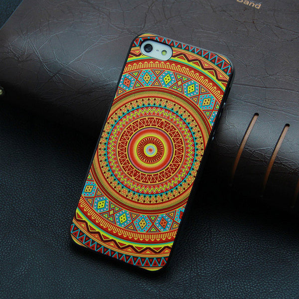 Beautiful Rainbow Retro Style Hard Back Cover Case For Iphone 5 5s 4 4s SE  High quality luxury caso for iPhone5 5s 6 6s case