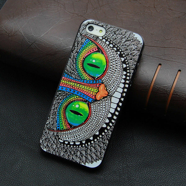 Beautiful Rainbow Retro Style Hard Back Cover Case For Iphone 5 5s 4 4s SE  High quality luxury caso for iPhone5 5s 6 6s case