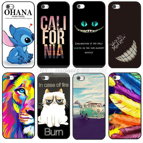 2016 Magic Design Cover For Apple iPhone 5s 5 SE Case Cat Lion Toothless Phone Cases Covers Shell