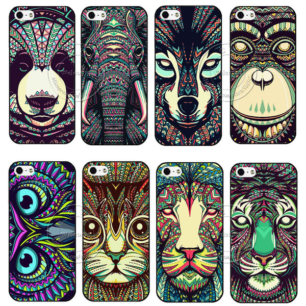 New Super Hot Fashion Animal Designs Shell Hard Back Case Cover For Apple iPhone 4 4S 4G 5 5S 5G SE